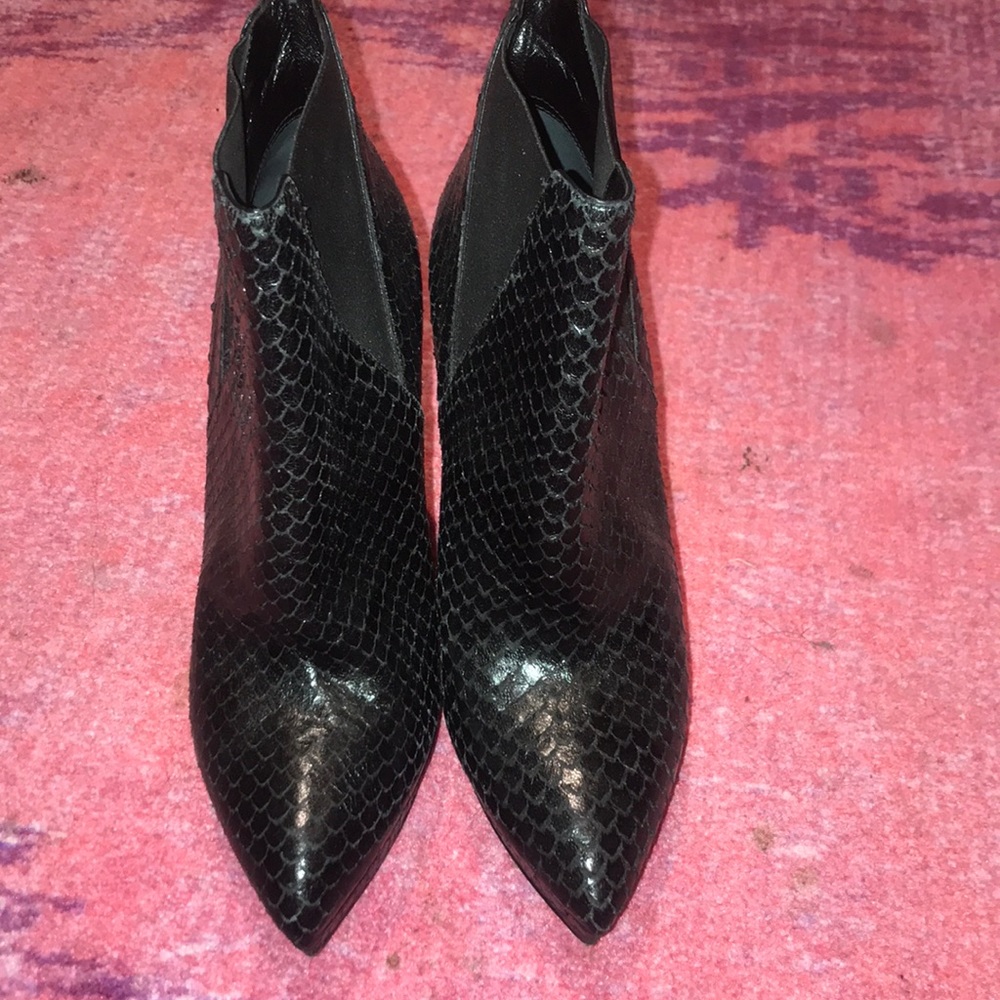 COPY - YSL black python bootie